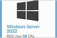 Acheter licence CAL RDS Windows Server 2022 1 Use